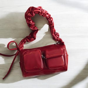 Sac fourre-tout décontracté/Sac à bandoulière pour fille/Sac à bandoulière avec plusieurs poches/Grand sac à main à fermeture éclair pour femme/Sac à main élégant pour femme/Sac à main avec noeud papillon/Cadeau pour elle