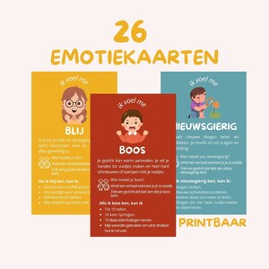 Emotiekaarten voor Peuters en Kleuters - Interactief Montessori Lesmateriaal - Digitaal Printbaar - Cadeautip voor Kinderen -Gevoelens