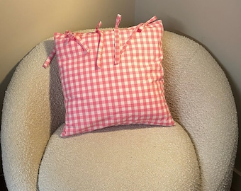 Gingham Schleifen Kissen