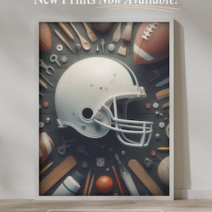 Nfl Helmet Wall Art,Football Helmet Digital Print,Nfl Poster,American Football Wall Art