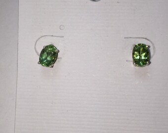 Apatite silver earring studs