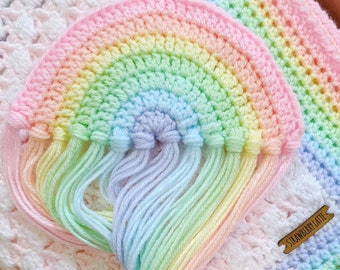 Pastel hanging rainbow