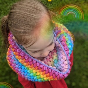 Pastel Rainbow Scarf Pattern - Etsy display picture 2