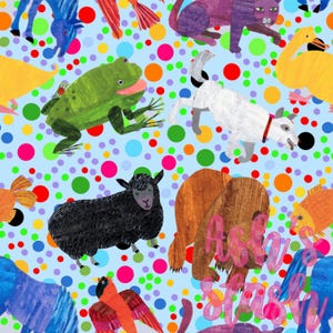 Brown bear children’s book seamless file