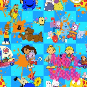 90s cartoon Nostalgic seamless file