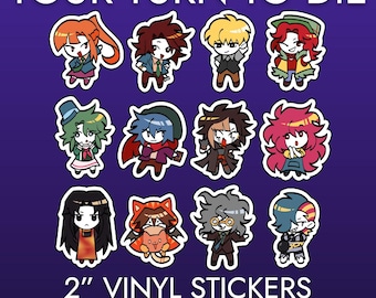 YTTD/Your Turn to Die- Main Cast Vinyl Stickers