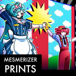 Vocaloid Mesmerizer Song Glossy Print + 2&quot; Sticker Hatsune Miku Kasane Teto