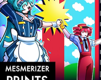 Vocaloid Mesmerizer Glossy Print + 2" Sticker Hatsune Miku Kasane Teto