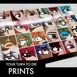 YTTD/Your Turn to Die/Kimi Ga Shine Eyes Main Cast Glossy Print