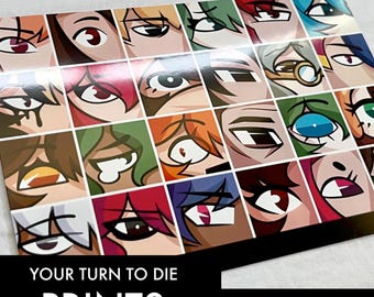 YTTD/Your Turn to Die/Kimi Ga Shine Eyes Main Cast Glossy Print