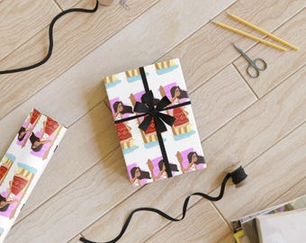 Moana Gift Wrapping Paper, Tropical Birthday, 95gsm Satin Finish