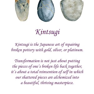 Kintsugi Mended Heart art kit create an original painting to honor your strong, beautiful mended heart. Guided meditation included. image 3
