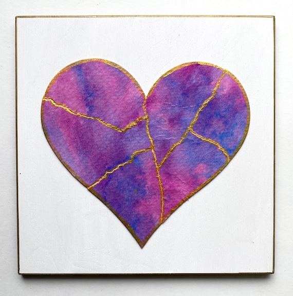 Kintsugi Mended Heart Art Kit - Create an Original Painting