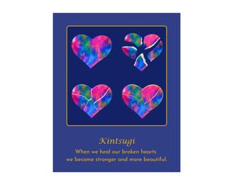 Kintsugi Mended Heart Fine Art Posters