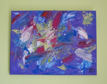 Abstract schilderij, acryl, origineel