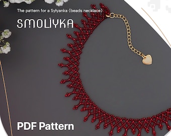 Anleitung für eine Perlenkette (PDF) | Minimalistischer Sylyanka-Choker | DIY-Perlenstickerei-Tutorial