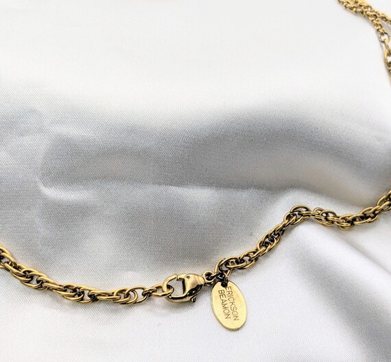 Erickson Beamon Vintage Floral Statement Pendant … - image 4