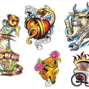 Tattoo flash Sheet Neo-Traditional
