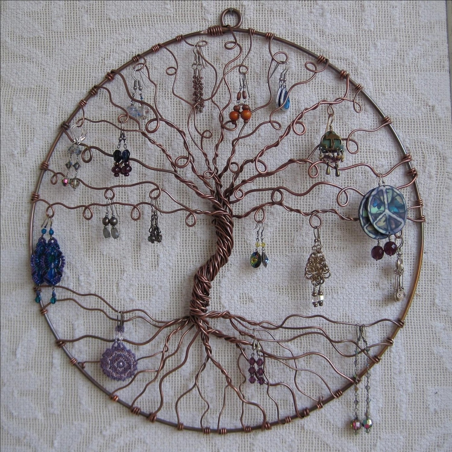 Tree of life earring best sale holder