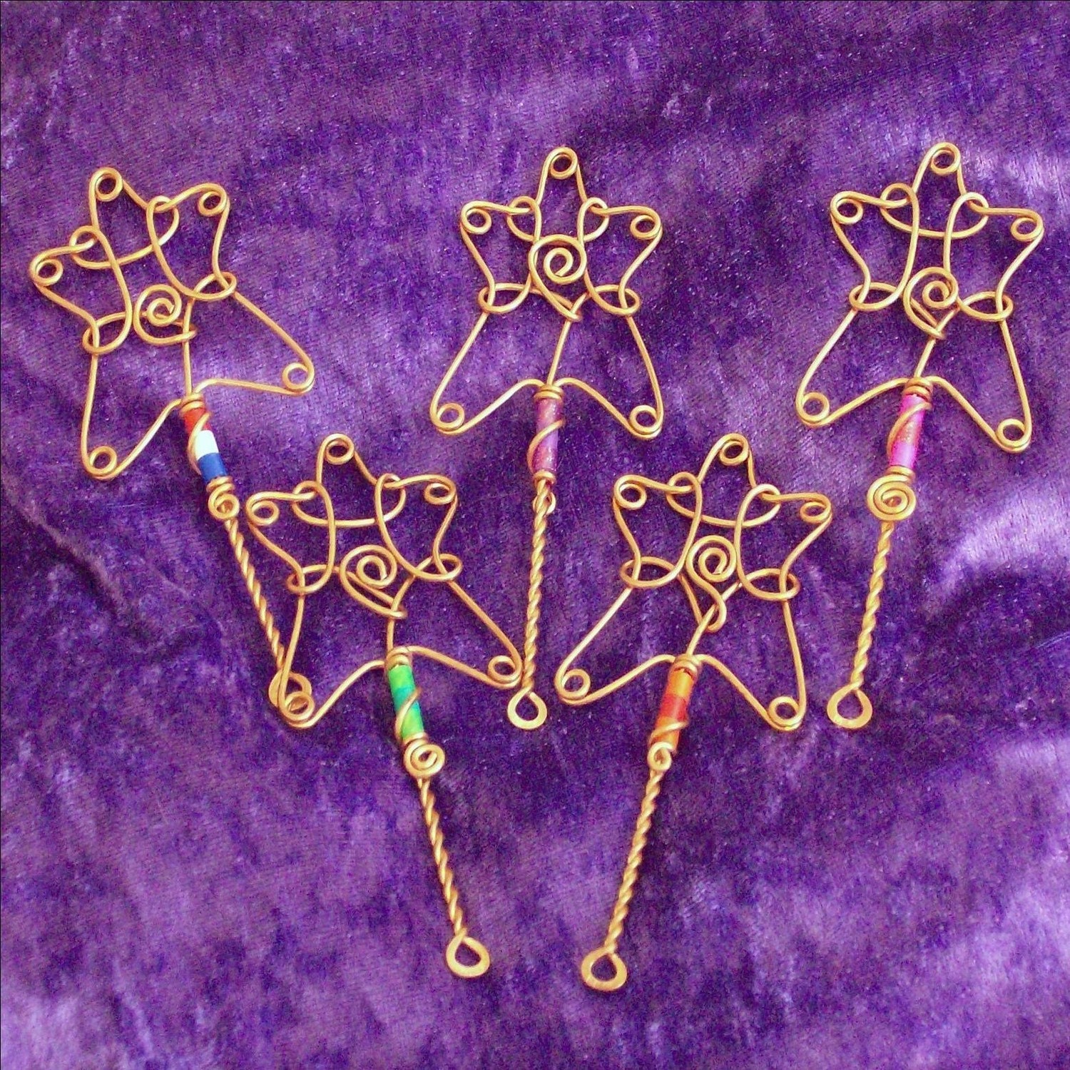 Mini Bubble wands set of five Fairy Wands Princess Wands Etsy