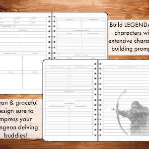 Printable Dnd 5e Player Journal, Character Sheet, Campaign Tracker (A4 ...