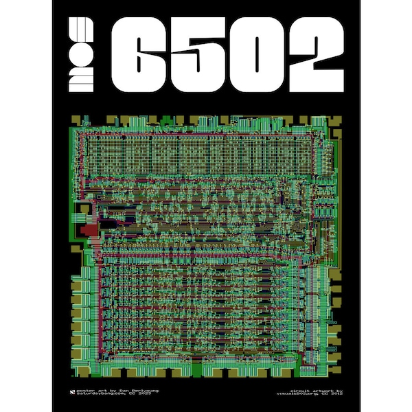 MOS 6502 Poster Digital Download