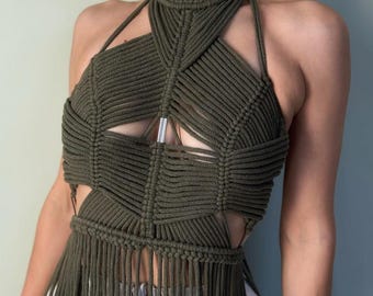 Boho goddess dress for festival — Custom size XS–XXXL
