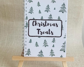 Printed Christmas Treats Gift Card Money Book | Xmas Trees | Festive | Thoughtful Unique | Teen | Stocking Filler | Secret Santa | A6