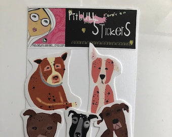 Sticker Pack - Stickers - Dog stickers - Pitbulls