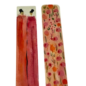 Bookmarks -  watercolor  bookmarks Set of 2