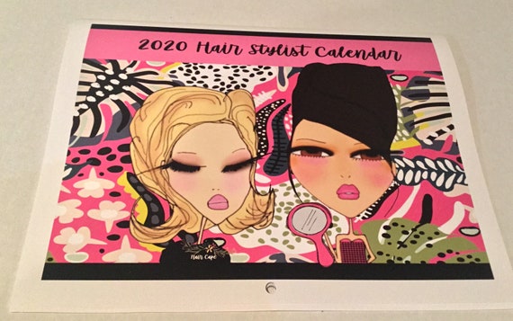 2020 Hair Stylist Calendar Etsy