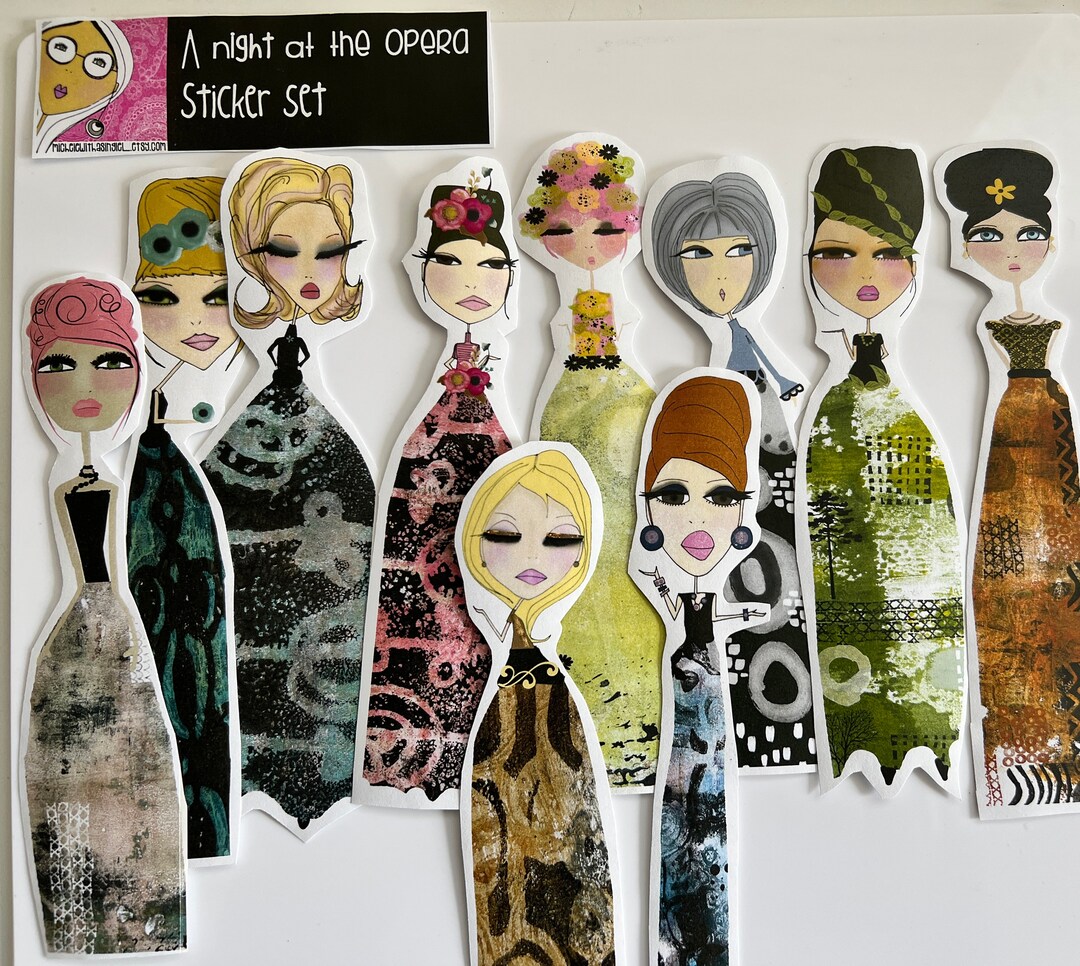 Stickers -A Night at the Opera - 10 Unique Stickers - Etsy