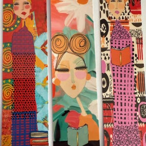 Hand-made bookmarks - Set of 3  Professionally printed and Laminated bookmarks