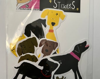 Sticker Pack - Stickers - Dog stickers - Labradors