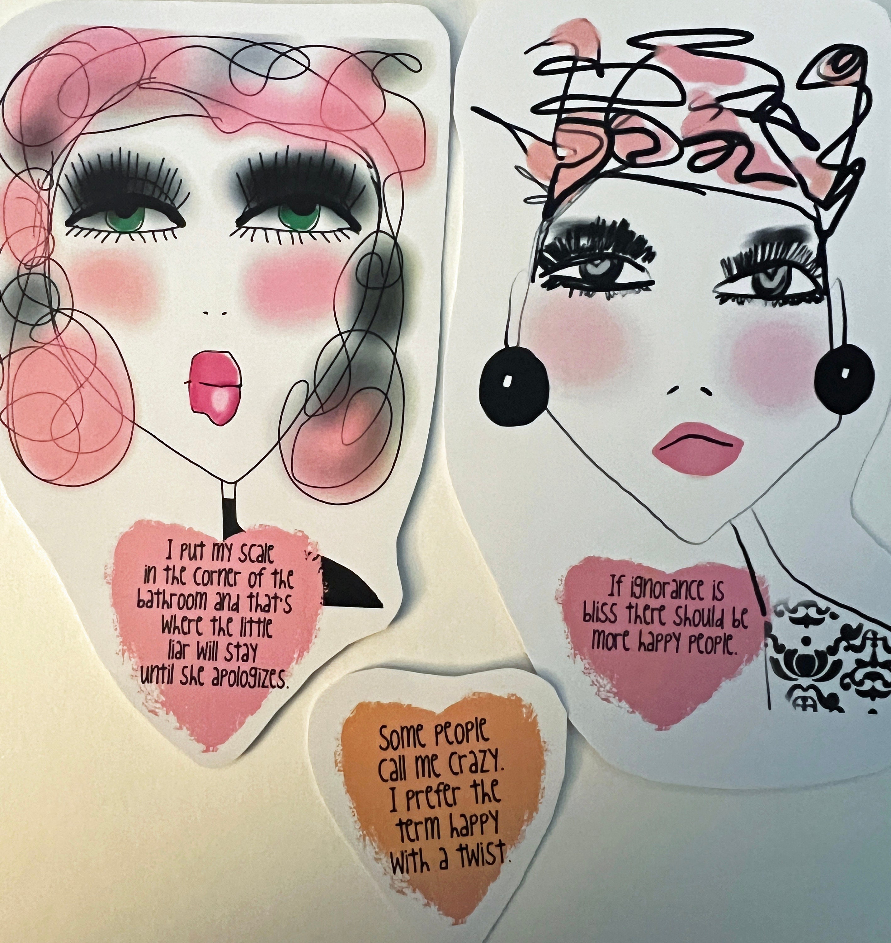 Funny Gal Quotes Stickers - Planner, Journal, Collage Art - Set of 14 ...