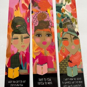 Hand-made bookmarks - Set of 3  Professionally printed and Laminated bookmarks