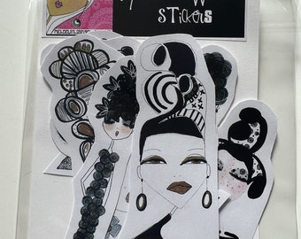 Stickers - Black and White women