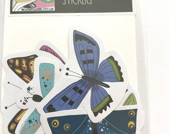 Stickers 9 Butterflies and a moth