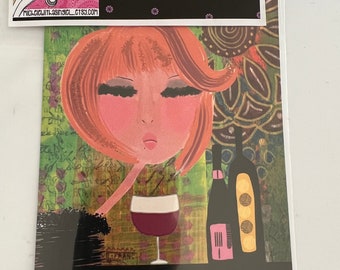 Wine Art Magnet – "You Use a Wine Stopper? How Adorable."
