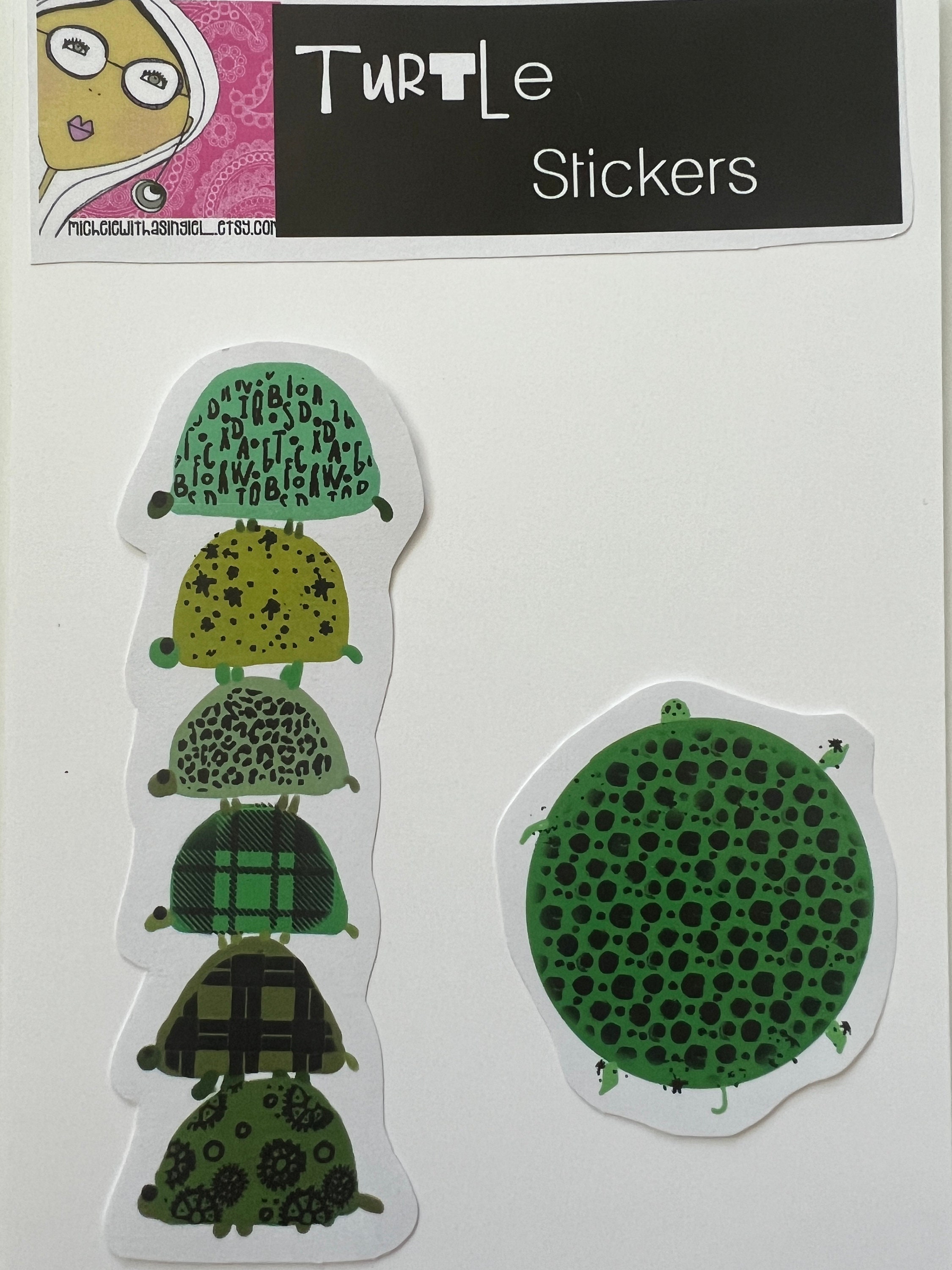Stickers - Turtle Sticker Set of 15 - Etsy