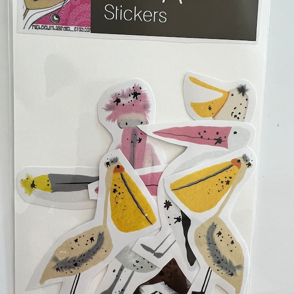 Stickers  Pelican Stickers - Set of 9