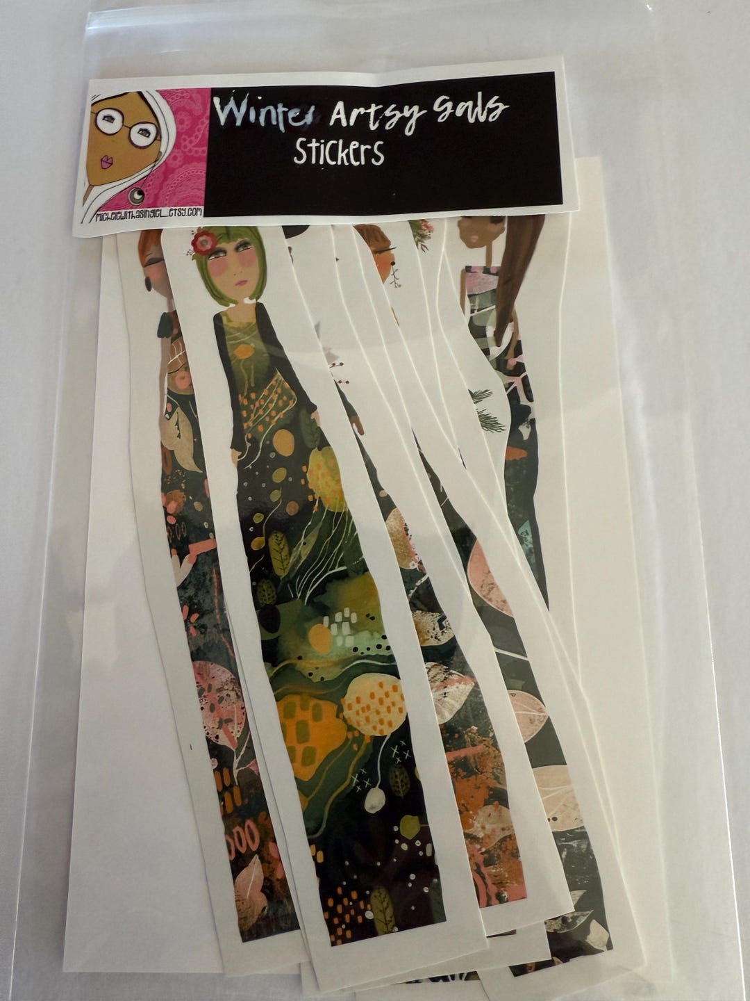 Stickers - Winter Artsy Gal Stickers - Etsy