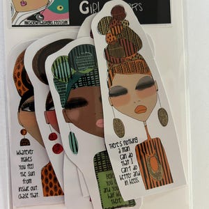 Stickers - Vibe Tribe Women stickers - Set of 7 stickers with Quotes