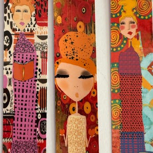 Hand-made bookmarks - Set of 3  Professionally printed and Laminated bookmarks