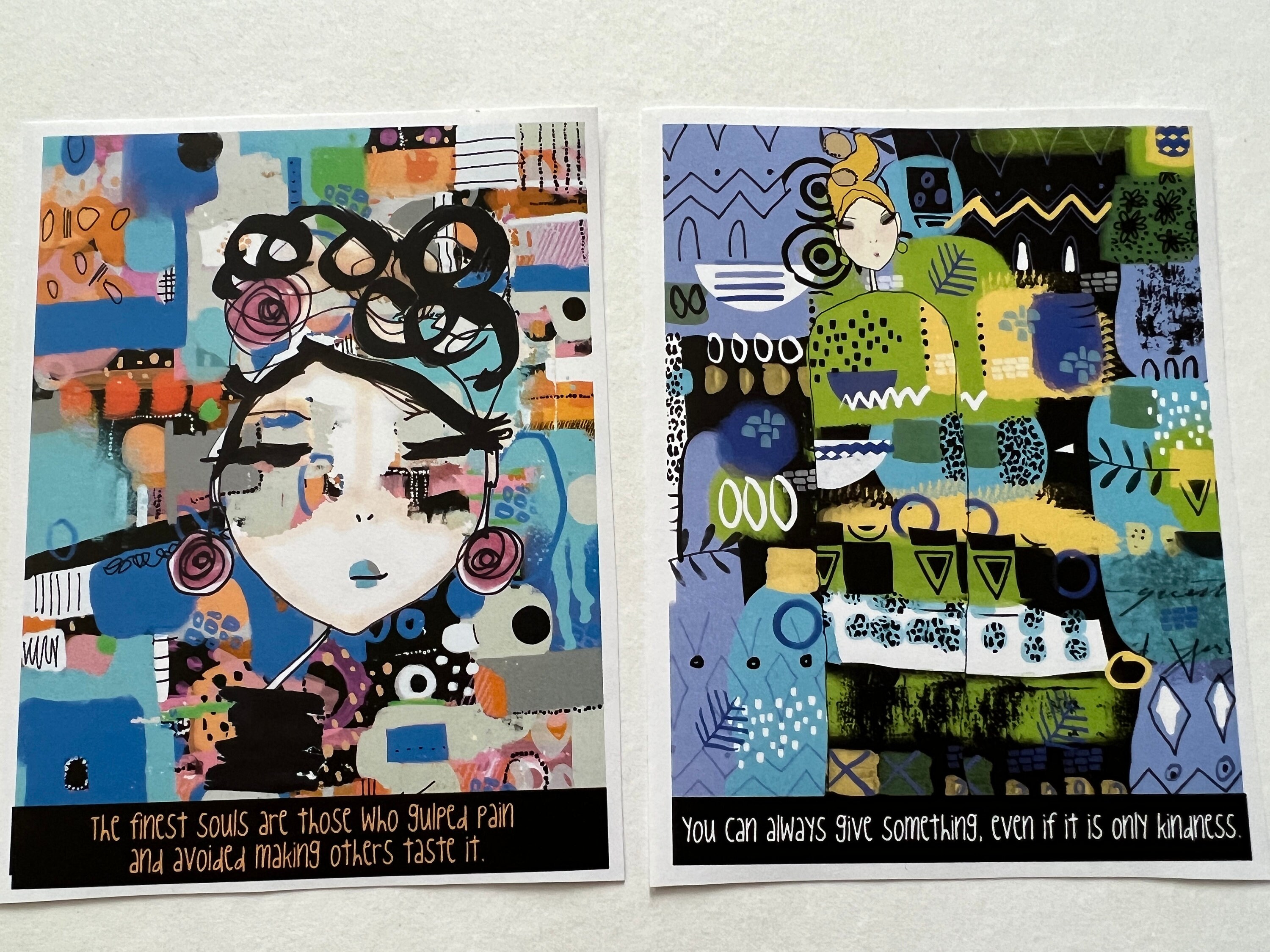 Stickers - Journal/collage Art Stickers - Abstract Art - Inspirational ...