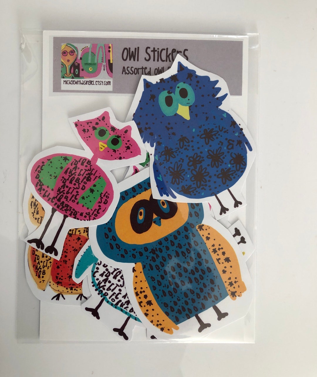 Sticker Pack - Owl Stickers - Assorted Set - Etsy