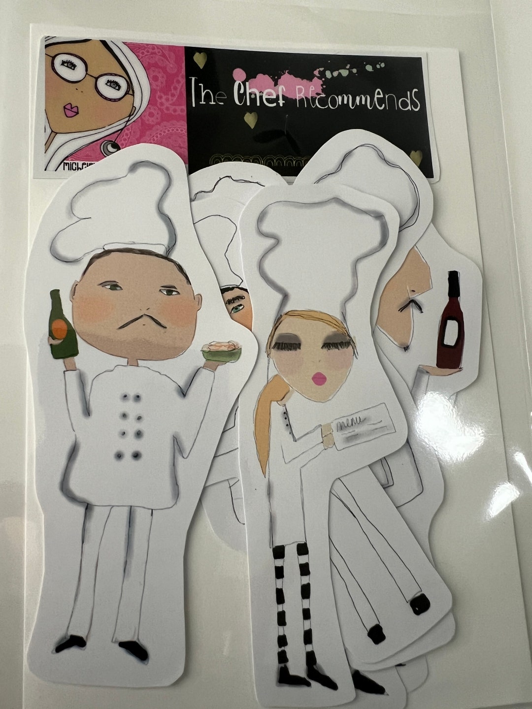 Merry Chef Sticker Chef Stickers: Scrapbook & Journaling Set of 7 - Etsy