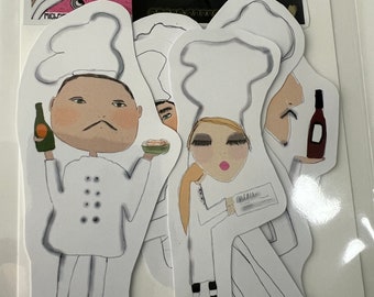 Stickers - The Chef recommends - Chef stickers set of 7