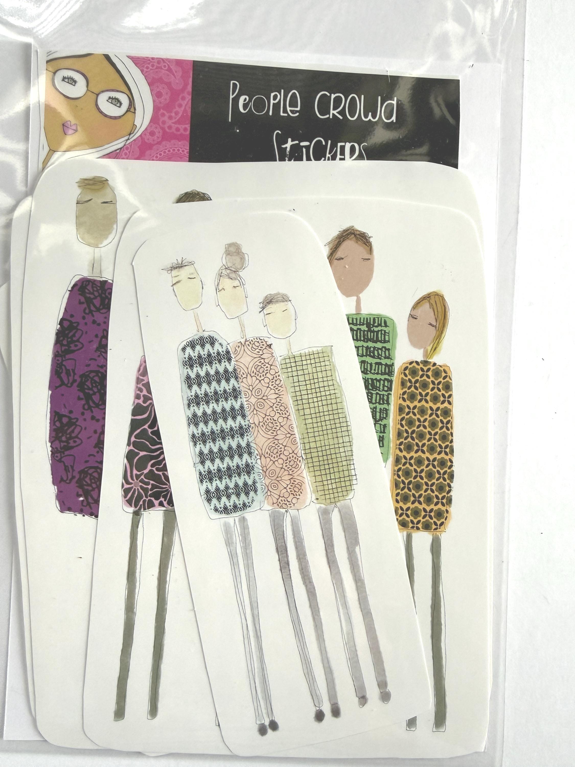 Stickers - People Crowds - Etsy