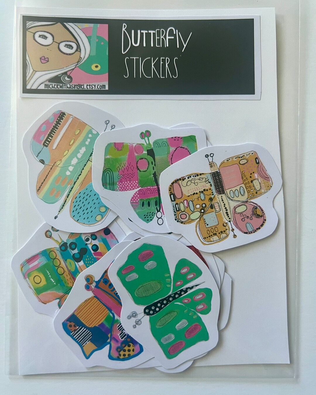 Stickers Butterflies Set of 13 Butterfly Stickers - Etsy